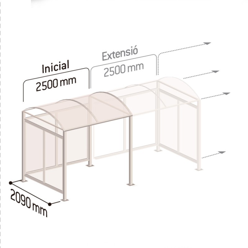Refugi per bicicletes Bóveda